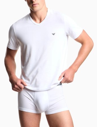 Emporio Armani 2 Pack Top - White - S