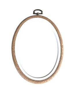 Flexiramme oval træ Brun - 13x18 cm - Ateljé Margaretha