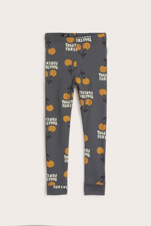 Kappahl | Kirsikkakuvioiset leggingsit | Tummanharmaa