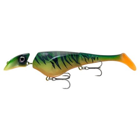 Headbanger Shad 16cm, 26g Floating - Firetiger Stealth