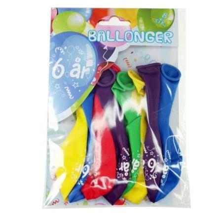 Årsballonger 6 År - Tinka