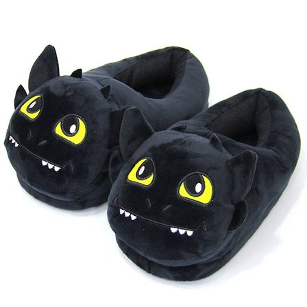 Sådan Træner Du Din Drages Tandløs Slippers Anime Plys Slippers Hjemme Bomuldssko Varme Indendørs Husesko
