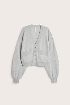 Kappahl | Cardigan i ull- og kasjmirblanding | Lysegrå