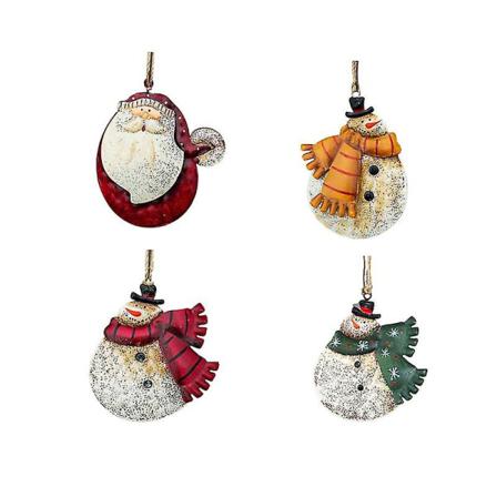 4-pack Snowman Julhängsmycke