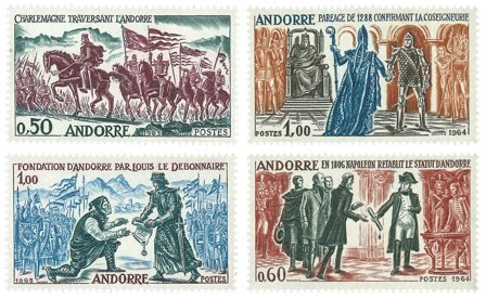 Fransk Andorra 1963-64 - YT 167-70 - Historiske begivenheder