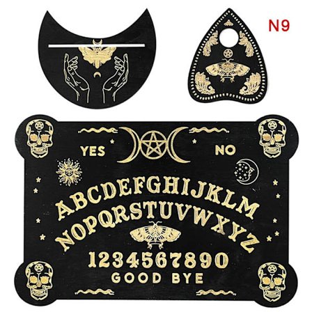 Trägraverad Ouija-bräda Boa - Perfekt för spådom med pendel