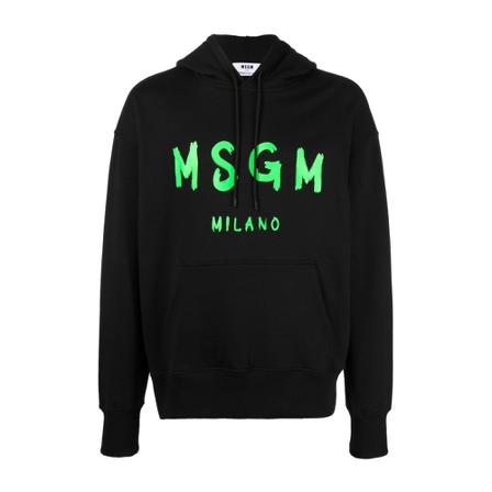 Msgm, Hoodies Zwart, Heren, Maat:S