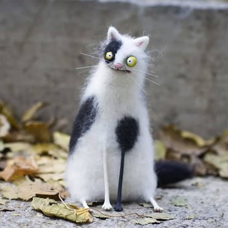 Uldfilt Familiars – Sære Håndlavede Ledsagere, 2026 Nye Håndlavede Finurlige Filtede Dyreledsagere, Mini Broderet Dyredekoration til Hjemmet