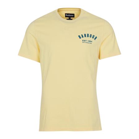 Barbour Preppy T-shirt , Beige , Heren , Maat: M