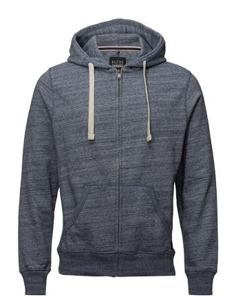 Bhalton Zipthrough Sweatshirt Hoodie Blå Blend