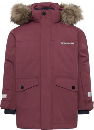 Didriksons Bjärven Parka 4 Kids Anemon Red