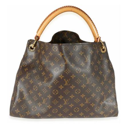 Louis Vuitton Vintage Shoulder Tas , Bruin , Dames , Maat: ONE Size Vintage Tassen