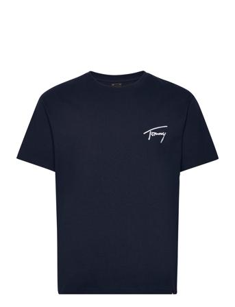 Tjm Reg Signature Tee Ext Navy Tommy Jeans