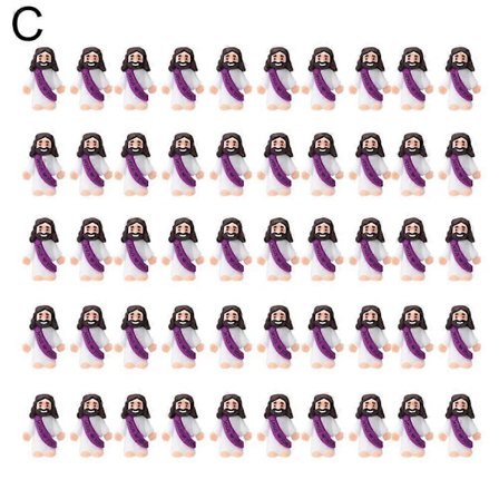 50 stk. Mini Jesus Figurer Påske Jesus Elsker Dig Jesus Legetøj små Jesus Figurer[D]