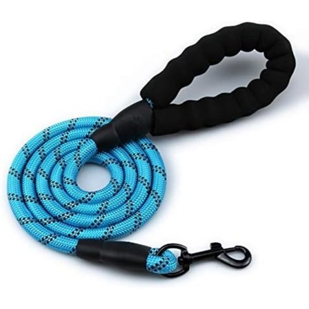 Kæledyr trækkraft reb, fører reb runde eksplosionssikre nylon trækkraft snore udendørs gåture forsyninger, blå