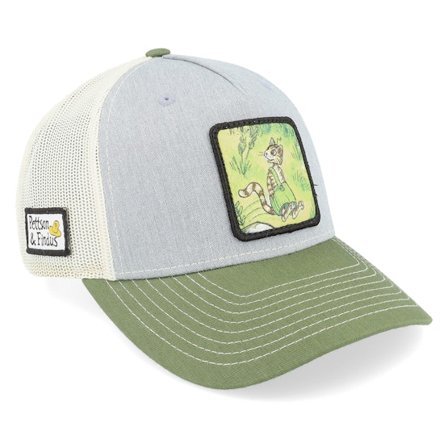 Pettson och Findus - Grå trucker Caps - Findus Stroll Grey/Olive Trucker @ Hatstore