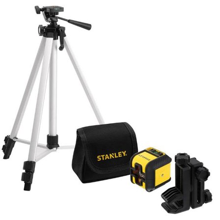 STANLEY Cubix Set Krysslaserpakke med rød laser, stativ og veske, Laserinstrumenter