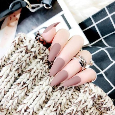 24 st / låda Fashion Matte Falska Naglar Full Nail Cover Nail Art Dekorationer 8 Färger (F97)