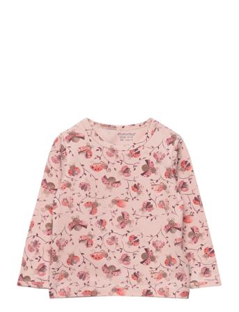 T-Shirt Ls Aop T-shirts Long-sleeved T-shirts Multi/mönstrad Minymo