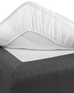 Laken med strikk 100% bomull Hvit