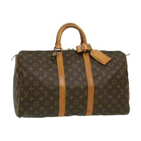 Louis Vuitton Vintage, Pre-owned Keepall 45 Bruin, unisex, Maat:ONE Size