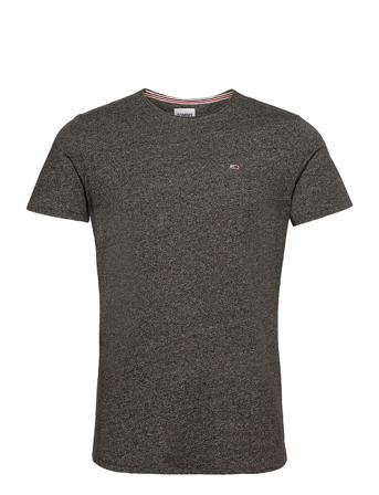 Tjm Slim Jaspe C Neck T-shirt Sort Tommy Jeans