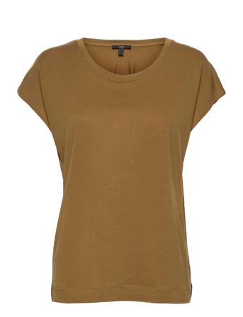 T-Shirts T-shirts & Tops Short-sleeved Brun Esprit Collection