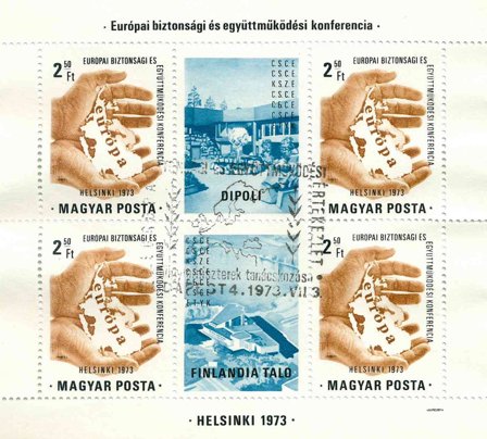 Ungarn - 1 stemplet miniark