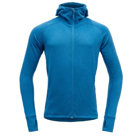 Devold Egga Man Jacket With Hood Men Mid layer tops Blue XXL