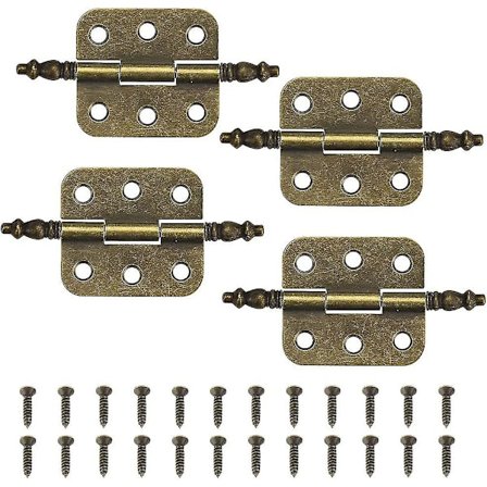 4 kpl antiikkiset saranat 70*35mm Vintage-kaapin oven sarana 6 reikää Retro-saranat taittuva koristeellinen sarana rauta antiikki huonekalujen oven 