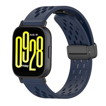 Armband för Xiaomi Redmi Watch 5 Active/watch 5 Lite 22mm Magnetiskt silikonarmband (Midnattsblå)