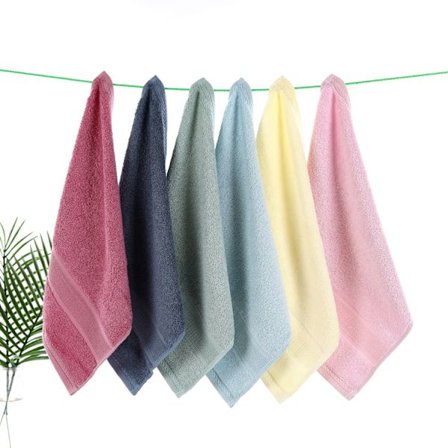 6-delt bambus cellulose farve 33 * 33 firkantet håndklæde, absorberende ch