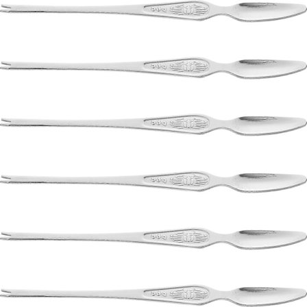 Hotelli Rapu Työkalut Ruostumattomasta teräksestä valmistettu haarukan muoto merenelävien syömiseen Työkalu 19,8x1,4cm 6kpl