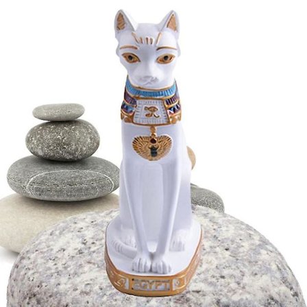 Hjemmeindretning Katteornament Egyptisk Kat Figur Statuette Dekoration Vintage Kat Gudinde Bastet Statue Fingerfærdighedsspil