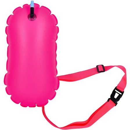 Simboj, Simboj för simning i öppet vatten, Simning i öppet vatten, Simbälte och boj för simning i öppet vatten, Säkerhetsträningsboj, Rosa, 40x20x18cm