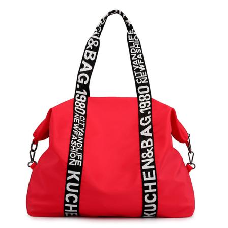 Naisten naisten käsilaukku Crossbody Shoulder Nylon Käsilaukku Suuri kapasiteetti Bright red