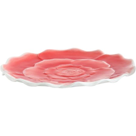 Färgad Ros Keramisk Kaffemugg Vattenkopp, Fat, Tallrik, Kannset för kontor hem restaurang café tehus - Rosa Ros Mugg