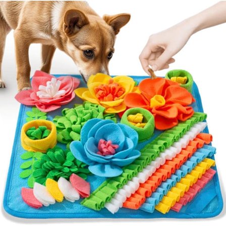 - Snusemåtte til hunde - Interaktiv snusemåtte til hunde - Bærbar langsom fodringsmåtte til fourageringstræning