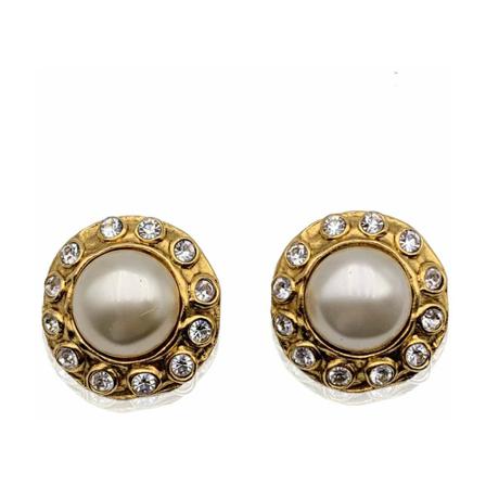 Chanel Vintage, Rings Geel, Dames, Maat:ONE Size