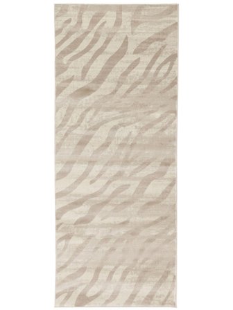 Zebra Antique 80X200 Small Light Beige Animal Runner Rug