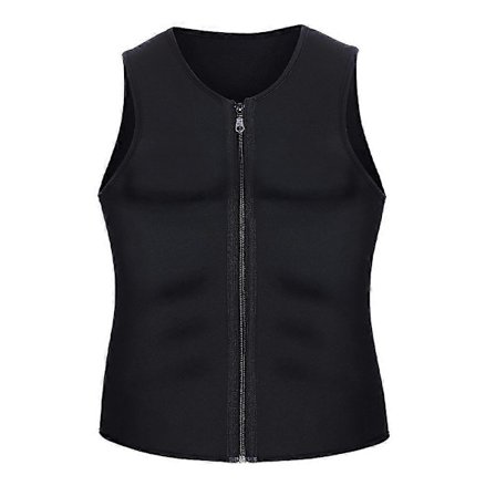 Svedvest til mænd Sauna Vest Fitness Træning Sport Gym Slankende Neopren Termisk Tank Top Forbrænd Fedt Vægttab LGL