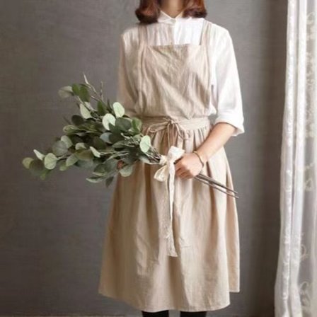 Naisten pehmeä ruoanlaittoesiliina työvaatteet taiteellinen esiliina