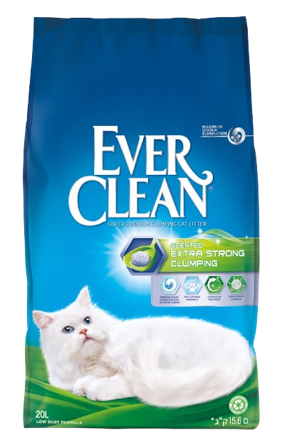 Ever Clean - Kattesand Extra Strong Scented 20 L - Katt - Kattesand & kattestrø - Klumpdannende kattesand - ZOO.no