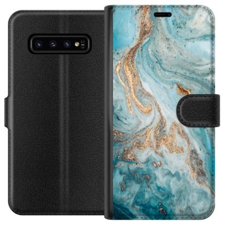 Samsung Galaxy S10 Tegnebogsetui Magisk Marmor