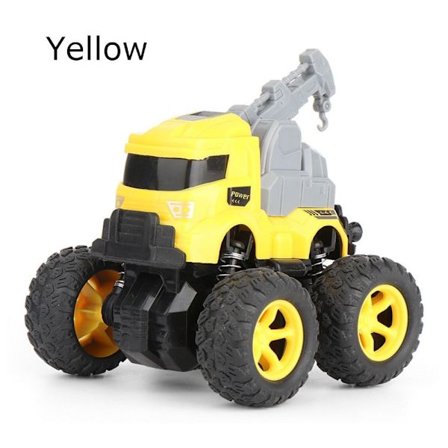 Tröghetsbil Leksaksbil Modell GUL KRAN GUL KRAN