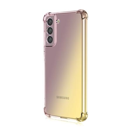 Silikoneskal med effektiv stødabsorbering - Samsung Galaxy S22 Svart/Guld