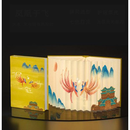 LED-nattslampa i antik stil, vikbar bok