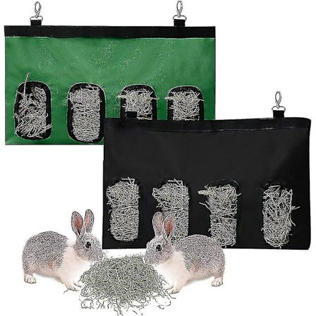 4 Huller Marsvin Høpose Kanin Hø Foderposer Små Dyr