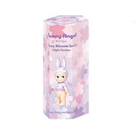 Sonny Angel Kirsebærblomsterserie Natversion Sød Anime Figur Ornamenter Gavekollektion Kawaii Dukke Tegneserie Figur Legetøjsmodel