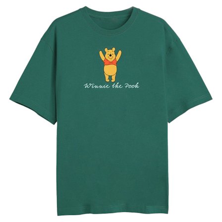Nalle Puh Dam/Dam Yay T-shirt L Skogsgrön